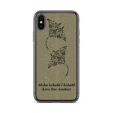Maori tattoo iphone case brown