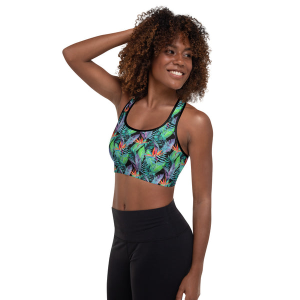 tropical sports bra