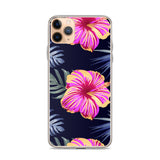 Bright Pink Hibiscus iPhone Case - Larger Flowers -  iPhone Case 11 12 13 (Pro Pro max Mini) 7 8 plus SE XR, X, XS, Xs max