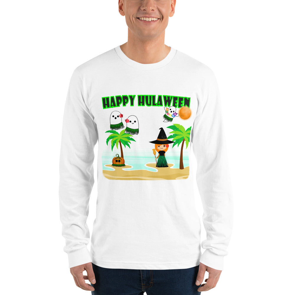 Halloween - Happy Hulaween Men's Long Sleeve T-Shirt