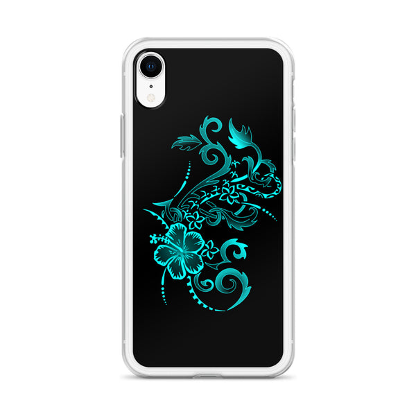 teal iphone case polynesian hawaiian