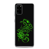 Lime Green hibiscus tattoo Samsung Galaxy Case