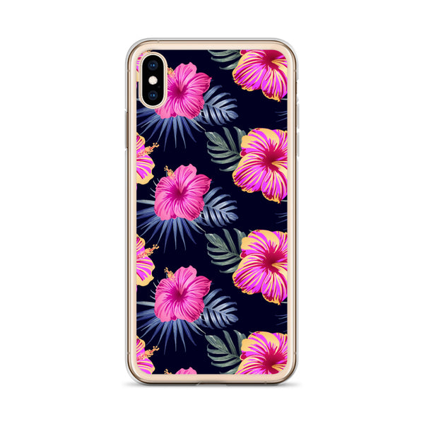 Bright Pink Hibiscus iPhone Case - iPhone Case 11 12 13 (Pro Pro max Mini) 7 8 plus SE XR, X, XS, Xs max