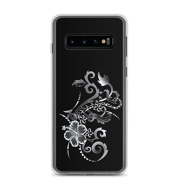silver samsung galaxy hibiscus case