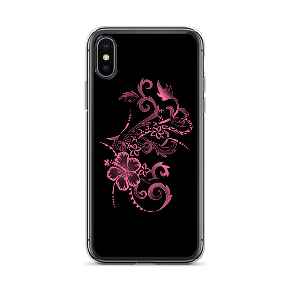 hibiscus tattoo polynesian iphone case