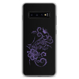 purple hibiscus samsung case
