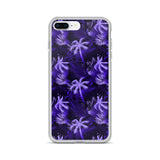 purple palm tree iphone case