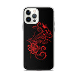 Polynesian tattoo hibiscus iphone case