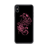 pink flowers iphone case