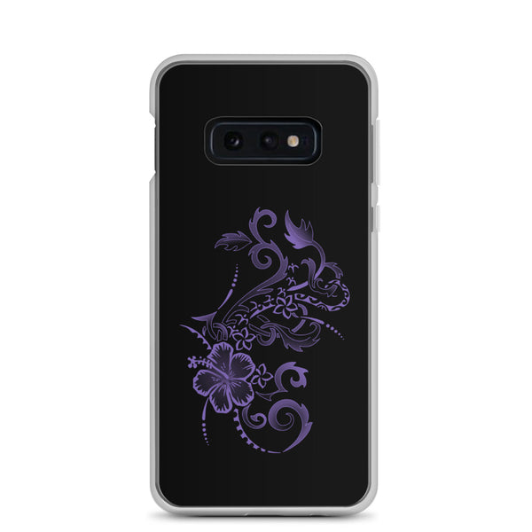 purple hibiscus samsung galaxy case