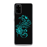 hibiscus tattoo samsung case teal