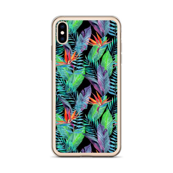 Bird of Paradise iPhone Case (Larger Flowers) -  iPhone Case 11 12 13 (Pro Pro max Mini) 7 8 plus SE XR, X, XS, Xs max