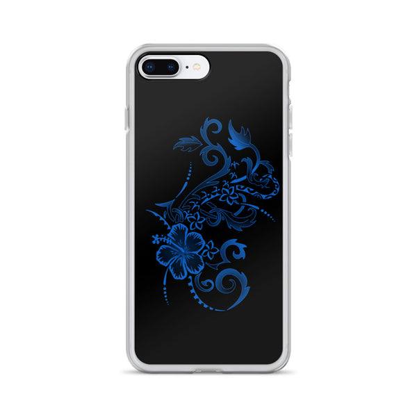 Polynesian hibiscus iphone case