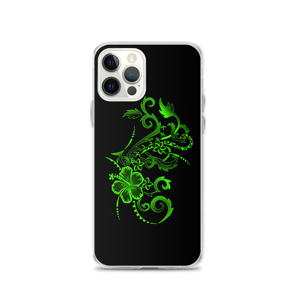 Polynesian hibiscus iphone case