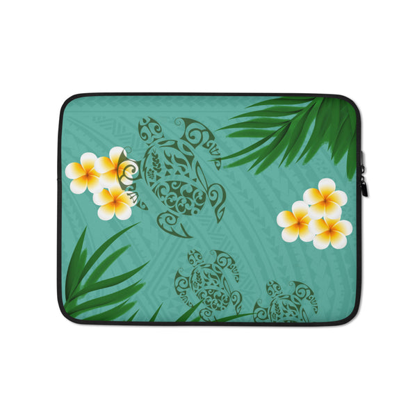 Polynesian tattoo laptop case