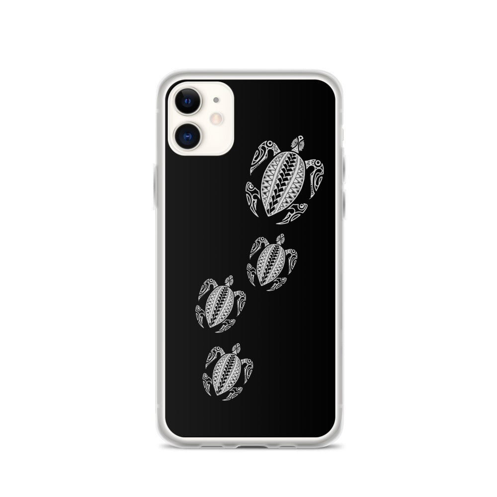 Honu Family  (Hawaiian Sea Turtle) Samoan Tattoo iPhone Case -  iPhone Case 11 12 13 (Pro Pro max Mini) 7 8 plus SE XR, X, XS, Xs max
