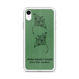 Manta Ray iphone case green
