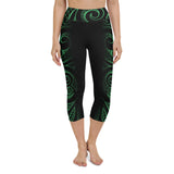 Maori tattoo capri leggings high waist