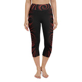 Polynesian tattoo high waist leggings