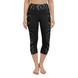 Maori tattoo crop pants high waist