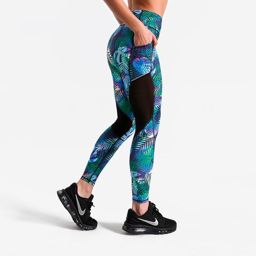 Tropical fern leggings