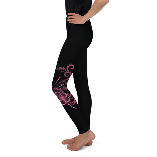 child hibiscus Hawaiian Leggings