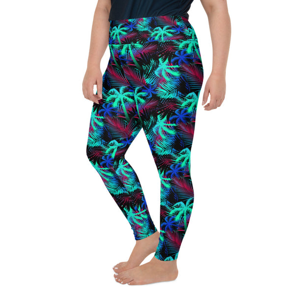 Hawaiian Plus Size  Long Leggings