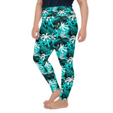 Plus size Hawaiian Leggings Palm Tree