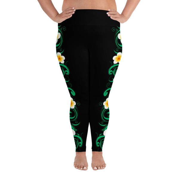 floral plus size leggings