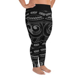 plus size hawaiian leggings