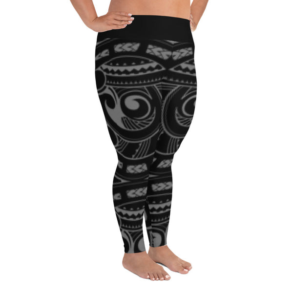 plus size hawaiian leggings