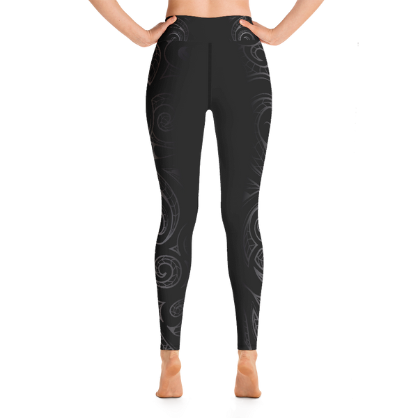 Hawaiian tattoo yoga leggings