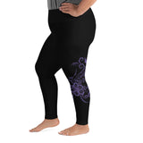 Hawaiian plus size tattoo legging