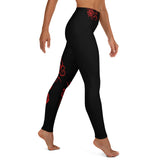 red hibiscus tattoo long legging