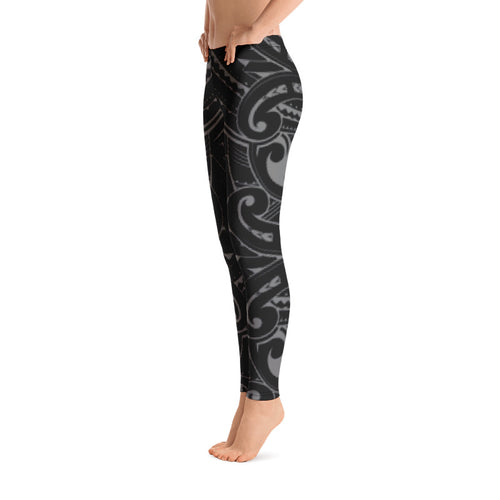 polynesian tattoo leggings