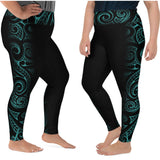Plus size Hawaiian leggings