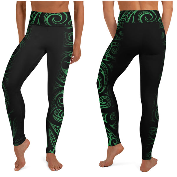 Hawaiian high waist leggings
