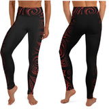 Hawaiian workout leggings high waist