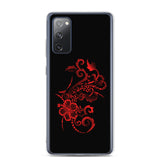 Hibiscus Tattoo - Red - Samsung Galaxy Case S10 S20 S21 S22 E FE Plus and Ultra