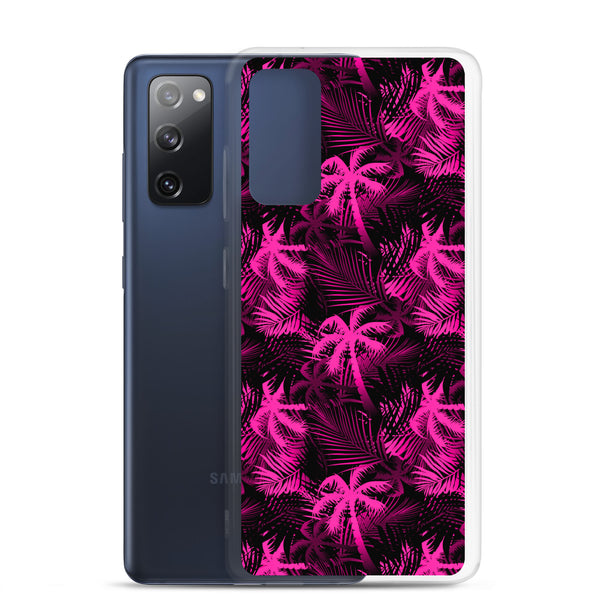 Palm Tree - Hot Pink - Samsung Galaxy Case S10 S20 S21 S22 E FE Plus and Ultra