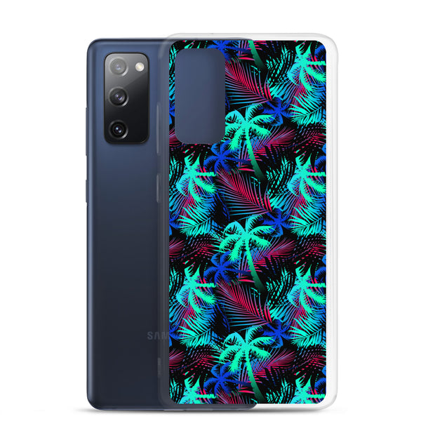 Palm Tree - Teal - Samsung Galaxy Case S10 S20 S21 S22 E FE Plus and Ultra