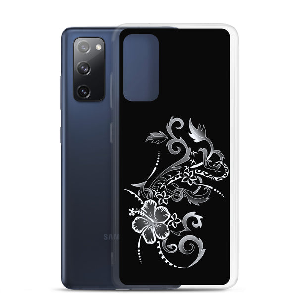 Hibiscus Tattoo - White - Samsung Galaxy Case S10 S20 S21 S22 E FE Plus and Ultra