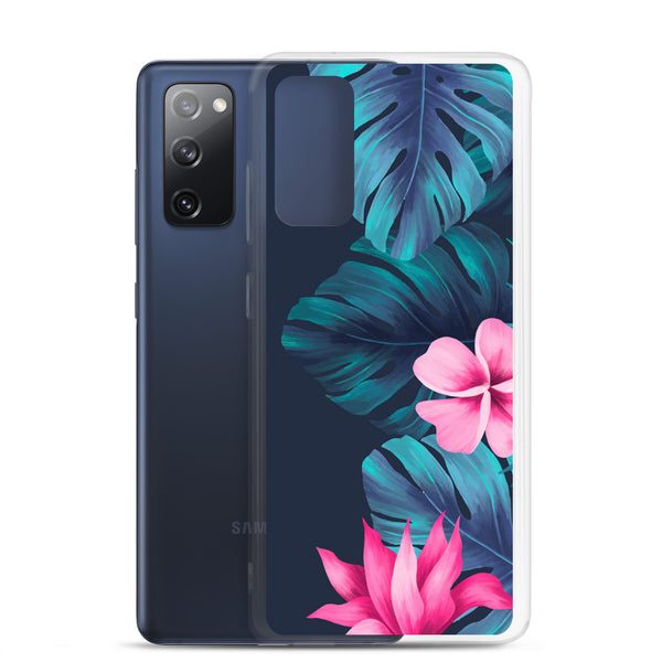 Tropical Flowers and Fern - Samsung Galaxy Case S10 S20 S21 S22 E FE Plus and Ultra