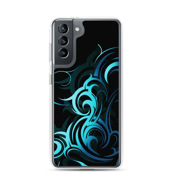 Abstract Wave Pattern Samsung Galaxy Case S10 S20 S21 S22 E FE Plus and Ultra
