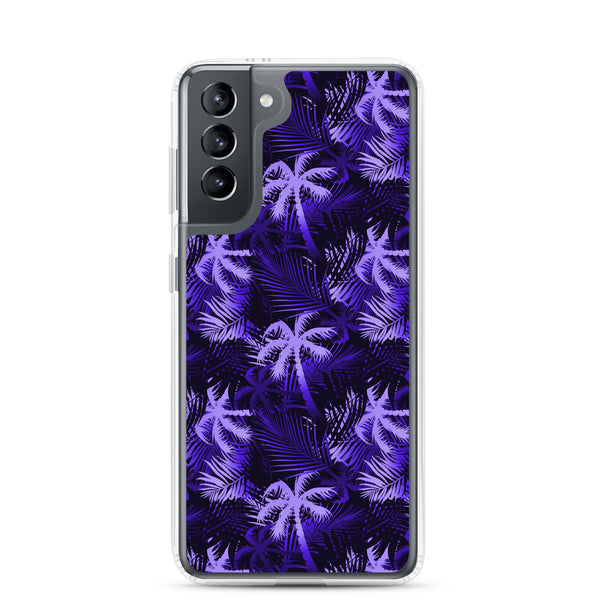 Palm Tree - Purple - Samsung Galaxy Case S10 S20 S21 S22 E FE Plus and Ultra