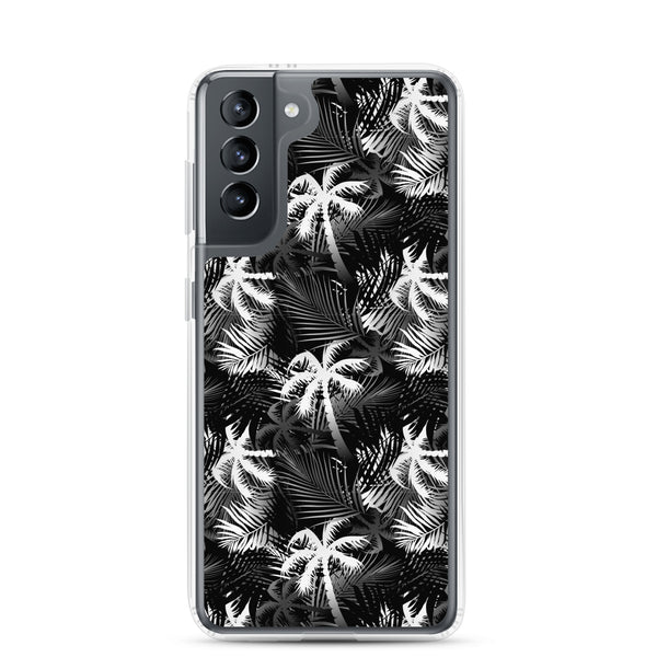Palm Tree - White- Samsung Galaxy Case S10 S20 S21 S22 E FE Plus and Ultra