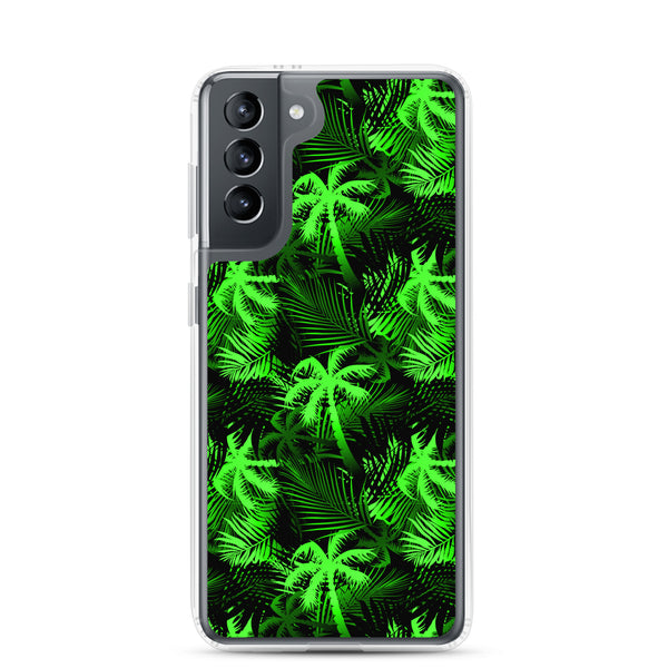 Palm Tree - Lime Green - Samsung Galaxy Case S10 S20 S21 S22 E FE Plus and Ultra