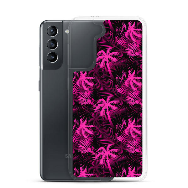 Palm Tree - Hot Pink - Samsung Galaxy Case S10 S20 S21 S22 E FE Plus and Ultra