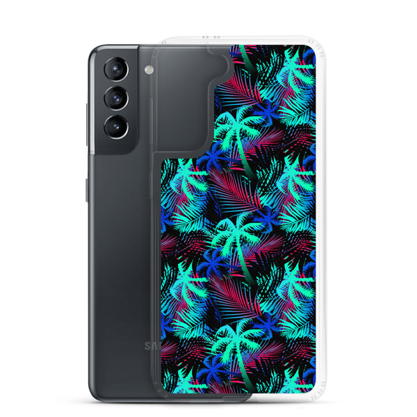 Palm Tree - Teal - Samsung Galaxy Case S10 S20 S21 S22 E FE Plus and Ultra