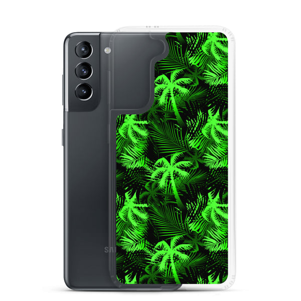 Palm Tree - Lime Green - Samsung Galaxy Case S10 S20 S21 S22 E FE Plus and Ultra